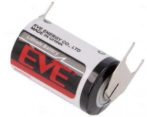 Bateria ER14250/3PF EVE 3.6V 1/2AA z blaszkami 1x2